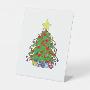 Signe De Table sapin de Noël
