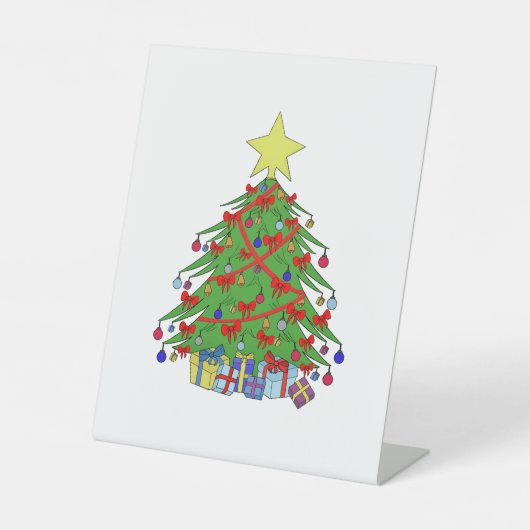 Signe De Table sapin de Noël (Recto)