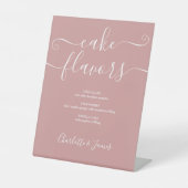 Signe De Table Saveurs de gâteau de signature Rose Poussiéreuse (Recto)
