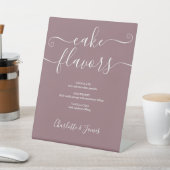 Signe De Table Saveurs de gâteau script signature mauve (In SItu)