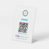 Signe De Table Scan To Pay Business Logo Qr Code (Recto)