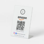Signe De Table Scan To Pay Business Logo Qr Code (Recto)