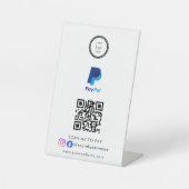 Signe De Table Scan To Pay Business Logo Qr Code (Recto)