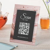 Signe De Table Scan To Pay Business QR Code  (In SItu)