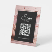 Signe De Table Scan To Pay Business QR Code  (Recto)