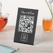 Signe De Table Scan to Pay QR Display Stand Modern (In SItu)
