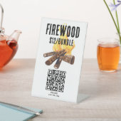 Signe De Table SCANNER POUR PAYER Bois de chauffage à vendre QR C (In SItu)