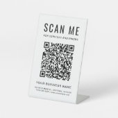 Signe De Table Scannez-moi Code QR (Recto)