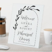 Signe De Table Script botanique Dîner de répétition minimal (In SItu)