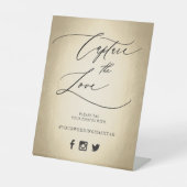 Signe De Table Script de calligraphie Capture Le Mariage d'amour (Recto)