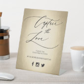 Signe De Table Script de calligraphie Capture Le Mariage d'amour (In SItu)