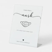 Signe De Table Script de calligraphie moderne Mariage de distance (Recto)