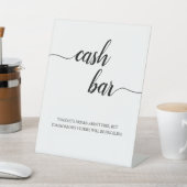 Signe De Table Script de calligraphie moderne Mariage de la barre (In SItu)