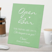 Signe De Table Script de signature de la page verte Ouvrir le Mar (In SItu)