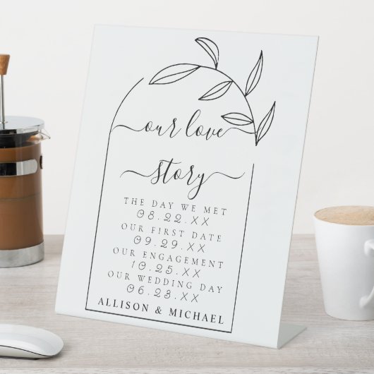 Signe De Table Script minimal Notre histoire d'amour (In SItu)