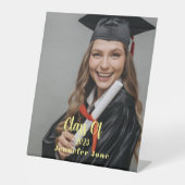 Signe De Table Script moderne 2023 - Photo de graduation personna (Recto)