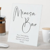 Signe De Table Script moderne Bar Mimosa (In SItu)