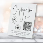 Signe De Table Script Moderne Capturer Le Wedding shower Amour