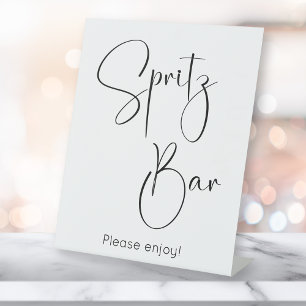 Signe De Table Script moderne Spritz Bar