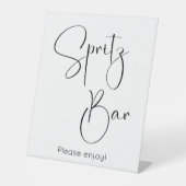 Signe De Table Script moderne Spritz Bar (Recto)