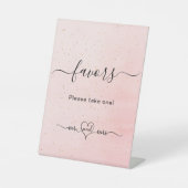Signe De Table Script rose vif mrs mariage faveurs (Recto)
