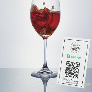 Signe De Table Script sans contact de l'application de paiement d