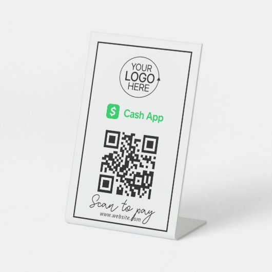 Signe De Table Script sans contact de l'application de paiement d (Recto)