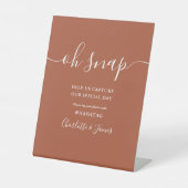 Signe De Table Script Signature Terracotta Oh Snap Mariage (Recto)