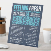 Signe De Table Se sentir frais, dentisterie, Dentiste Advert (In SItu)