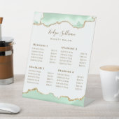 Signe De Table Seafoam Green Agate Beauté Salon Tarifs (In SItu)