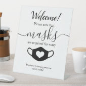 Signe De Table Sécurité d'entreprise moderne Portez votre masque  (In SItu)