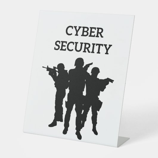 Signe De Table Sécurité informatique : l'équipe de défense numéri (Recto)