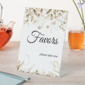 Signe De Table Sepia Floral Boho Baby shower Favoriser Tablescape (In SItu)