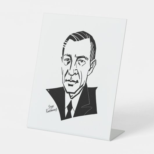 Signe De Table Sergei Rachmaninoff (Recto)