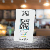 Signe De Table Serveur Google avec code QR