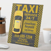 Signe De Table Service de chauffeur de taxi jaune Entreprise (In SItu)