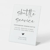 Signe De Table Service de Navette de Mariage (Recto)