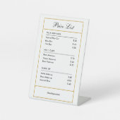 Signe De Table Services de coiffure personnalisés Prix du salon d (Recto)