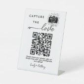 Signe De Table Share The Love Wedding Photo Share QR Code Sign (Recto)