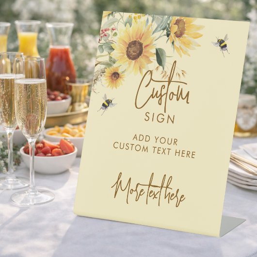 Signe De Table She Found Her Honey Bee Bridal Shower Custom Sign
