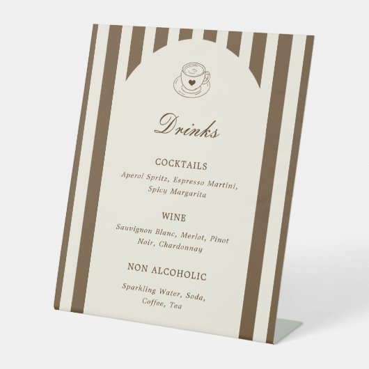 Signe De Table She's A Tini Bit Older Birthday Drinks Menu (Recto)