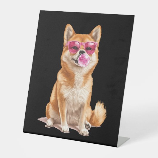 Signe De Table Shiba Inu (Recto)