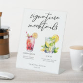 Signe De Table Shirley Temple Mojito Signature Mocktails Menu (In SItu)