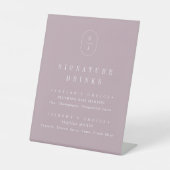 Signe De Table SHYLAH Mauve Lilac Simple Mariage Signature Boire (Recto)