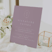 Signe De Table SHYLAH Mauve Lilac Simple Mariage Signature Boire