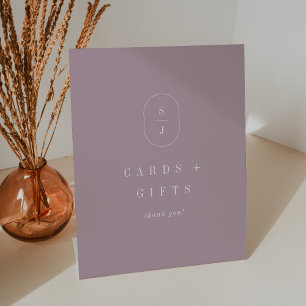 Signe De Table SHYLAH Purple Lilac Mauve Cartes de mariage et cad