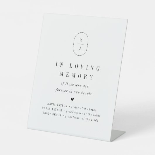 Signe De Table SHYLAH Unique En Mémoire D'Amour Mémorial Mariage (Recto)