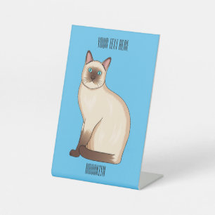 Signe De Table Siamese cat cartoon