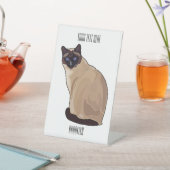 Signe De Table Siamese cat cartoon (In SItu)