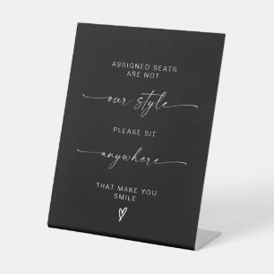 Signe De Table Siège Moderne N'Importe Où, Pas De Mariage De Sièg